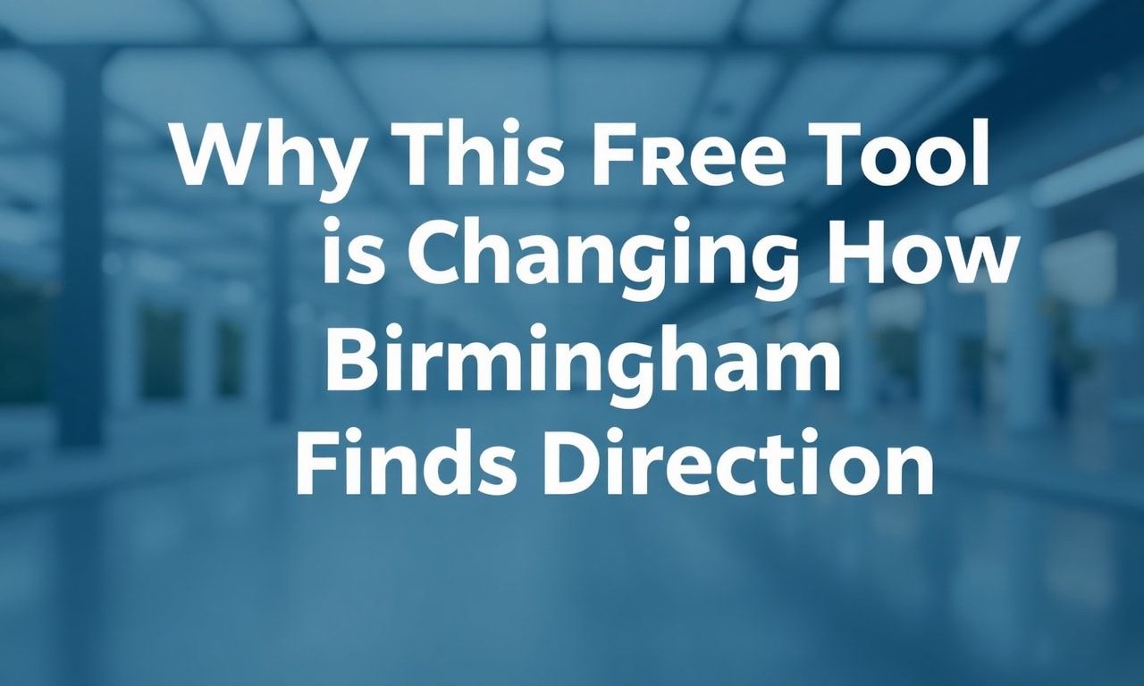 Why This Free Tool is Changing How Birmingham Finds Direction Here is the translation of the given text to English: "Why This Free Tool is Changing How Birmingham Finds Direction"