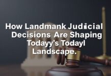 How Landmark Judicial Decisions Are Shaping Today’s Legal Landscape How Landmark Judicial Decisions Are Shaping Today's Legal Landscape